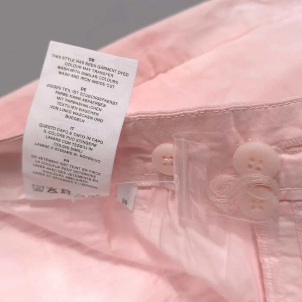 NWOT CLOSED Women's Pants 28 JACK Tye Dye Straight Leg‎ PIMA COTTON Pink
